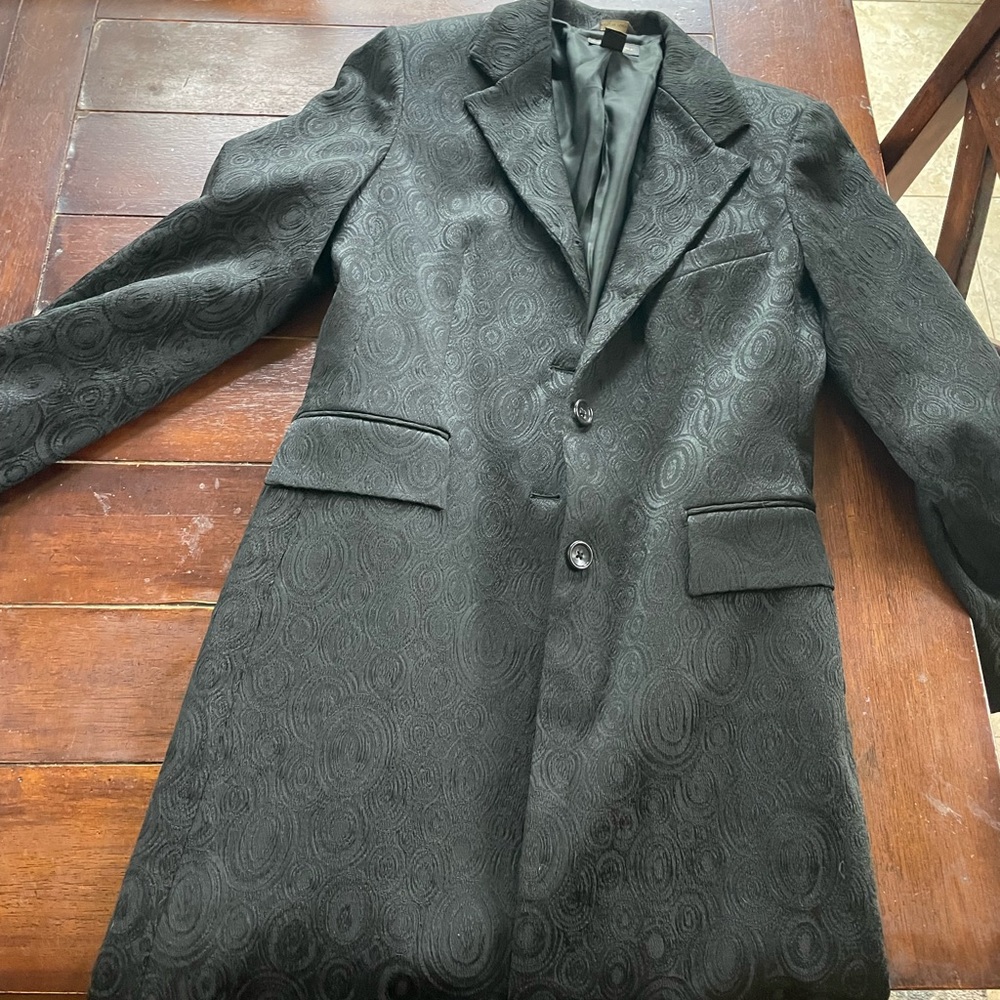 Banana Republic beautiful ornate black coat